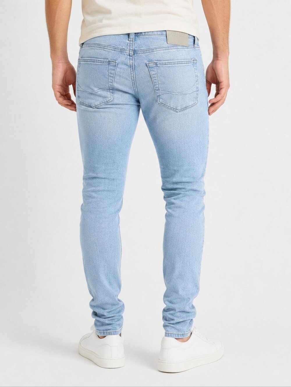 HOLLISTER | Men’s Advanced Stretch Skinny Ripped Jeans Light Wash Distressed - Picture 2 of 11